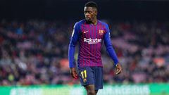 Ousmane Dembele (11) of FC Barcelona during the match between FC Barcelona against CD Leganes, for the round 20 of the Liga Santander, played at Camp Nou Stadium on 20th January 2019 in Barcelona, Spain. 