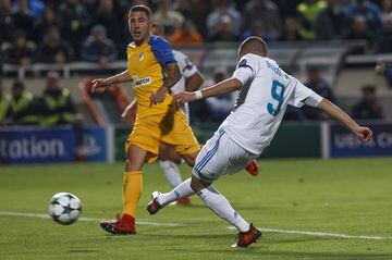 Benzema scores the second goal of the game.