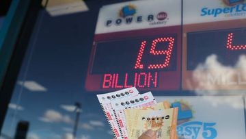 Today's Powerball jackpot hits a record $1.9 billion. The largest Powerball jackpot ever won was in January 2016 when three winners split a prize advertised at $1.586 billion.
