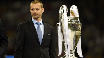 CARDIFF, WALES - JUNE 03: UEFA President Aleksander Ceferin is seen with the trophy after the UEFA Champions League final match between Juventus and Real Madrid at National Stadium of Wales on June 3, 2017 in Cardiff, Wales. (Photo by Etsuo Hara/Getty Images)
PUBLICADA 03/08/21 NA MA04 3COL
PUBLICADA 26/08/21 NA MA17 2COL