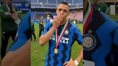 "¡Tutto Chile!": el especial saludo de Alexis en los festejos del Inter