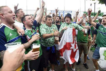 Northern Ireland fans sing and drink on June 21, 2016 in Paris but the party just got more expensive.