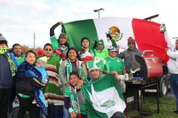 Así se vive el partido en el estado de Ohio para el encuentro entre la selección mexicana y el conjunto de las Barras y las Estrellas.
