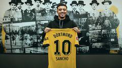 Sancho, con la camiseta del Borussia Dortmund. @BVB