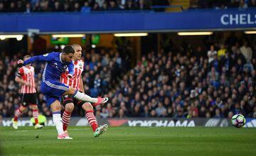 Eden Hazard finds the target against Southampton