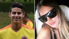 Im&aacute;genes del futbolista colombiano James Rodr&iacute;guez y de la modelo venezolana Shannon de Lima.