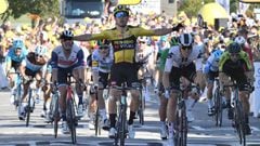 Wout van Aert gana la etapa 5 del Tour de Francia.