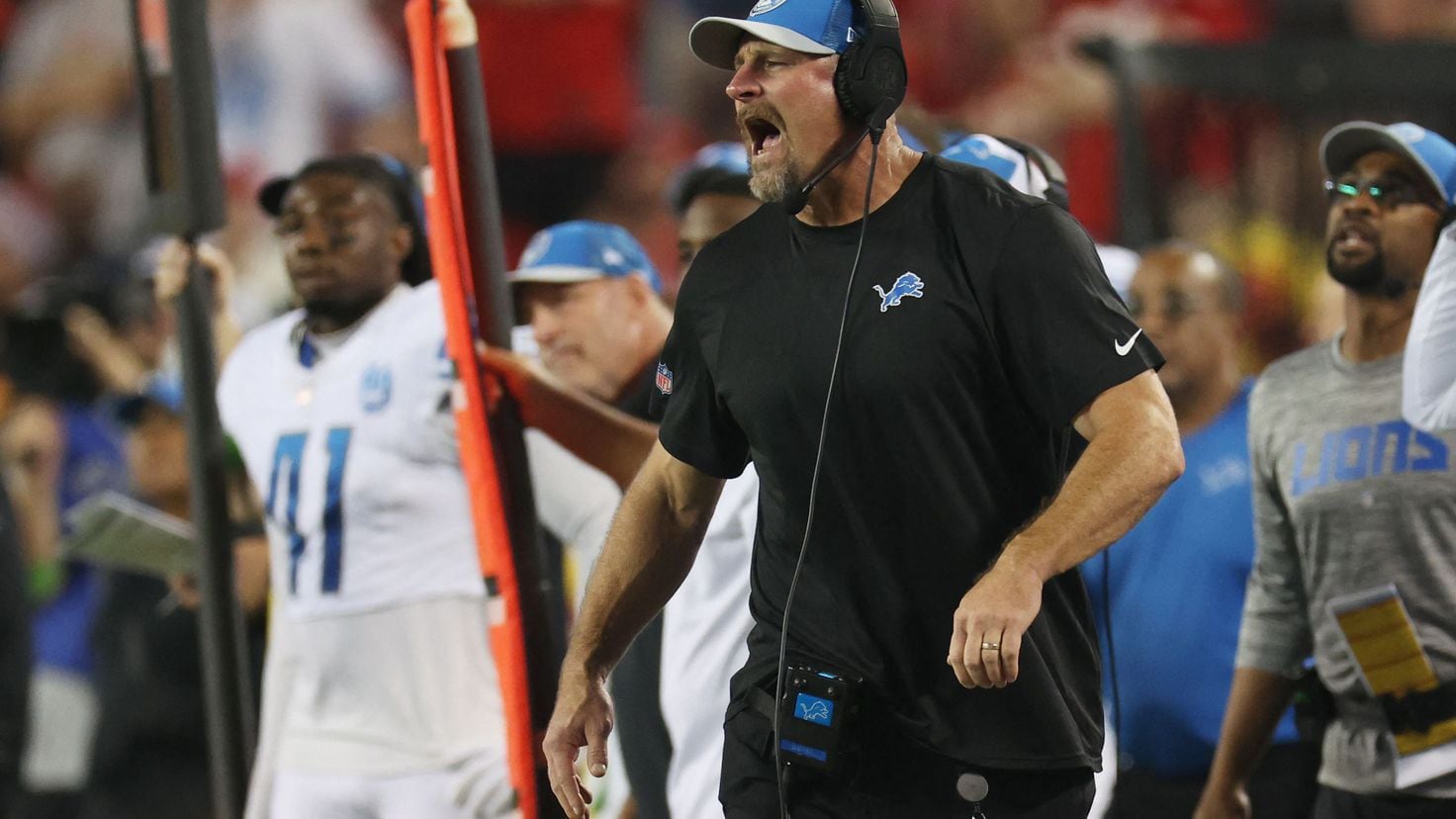 Detroit Lions' Dan Campbell gave a goosebump worthy speech after defeating  Kansas City Chiefs. What did he say? - AS USA