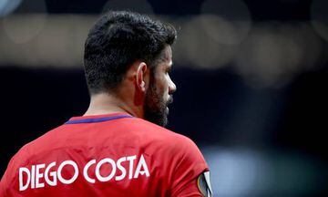 Diego Costa of Atletico is seen during the UEFA Europa League Semi Final second leg match between Atletico Madrid and Arsenal FC at Estadio Wanda Metropolitano on May 3, 2018 in Madrid, Spain.