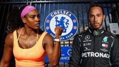 Lewis Hamilton and Serena Williams have joined a bid to become shareholders in Chelsea FC.