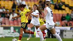 Selección Colombia Femenina Sub-20 en amistoso ante Estados Unidos.