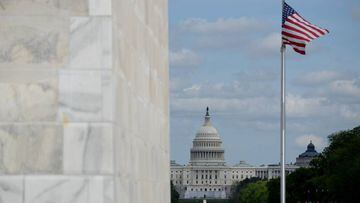 The U.S. Capitol is seen from the Washington Monument, amid the spread of the coronavirus disease (COVID-19), in Washington, U.S., April 25, 2020. REUTERS/Erin Scott