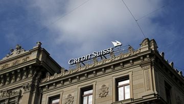 The logo of Swiss bank Credit Suisse is seen at its headquarters in Zurich, Switzerland October 4, 2022. REUTERS/Arnd Wiegmann
