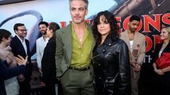 Cast members Chris Pine and Michelle Rodriguez attend a premiere for the film Dungeons & Dragons: Honor Among Thieves in Los Angeles, California, U.S., March 26, 2023. REUTERS/Mario Anzuoni