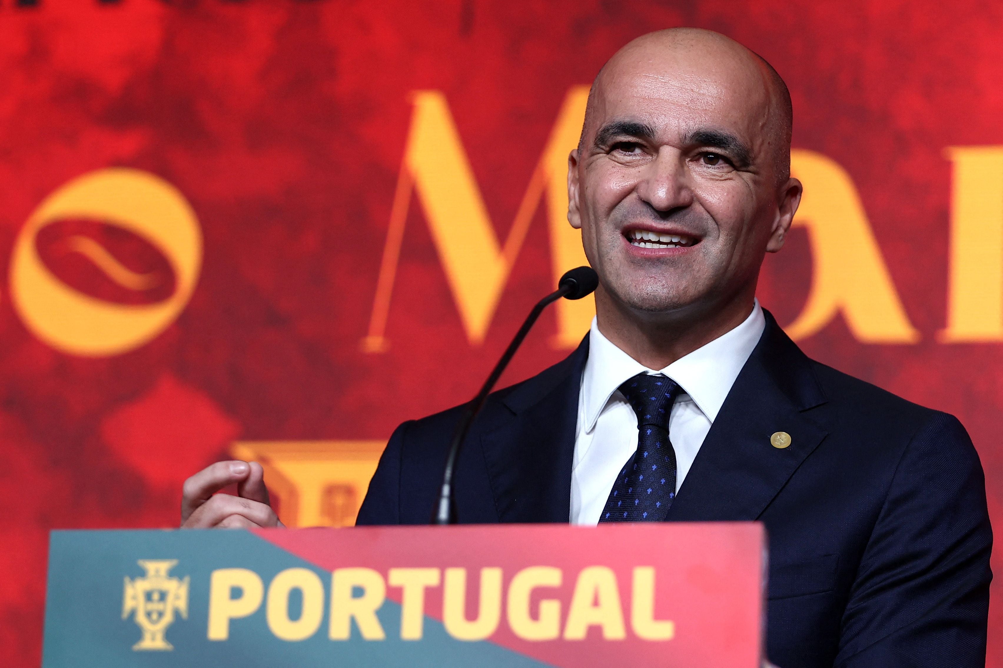 Roberto Martínez presentado como nuevo seleccionador de Portugal.