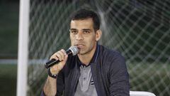 Mexican soccer star Rafael Marquez Alvarez speaks during a press conference to deny accusations of ties to drug trafficking, at Atlas Football Club in Guadalajara, Mexico, Wednesday, Aug. 9, 2017. Marquez and a well-known band leader are among 22 people s