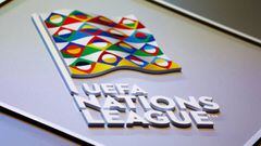 Soccer Football - UEFA Nations League Group Draw - Lausanne, Switzerland - January 24, 2018   General view of the UEFA Nations League logo before the draw