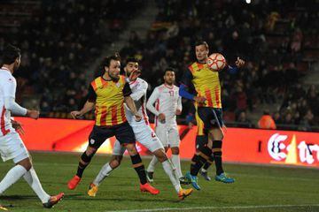 Catalunya and Tunisia in action in Girona on Wednesday
