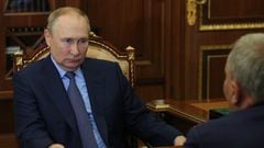 El presidente de Rusia, Vladímir Putin, durante una reunión. Photo: -/Kremlin/dpa