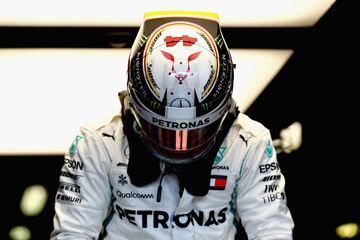 Lewis Hamilton durante la calificación del GP de Australia. 