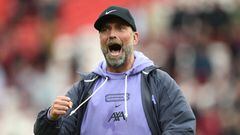 Jürgen Klopp, entrenador del Liverpool, celebra la victoria ante el West Ham.