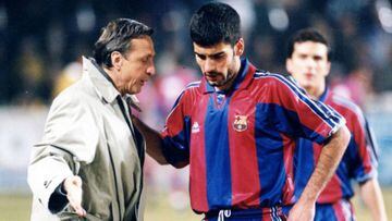 Cruyff revela en sus memorias que el Barça quiso echar a Guardiola