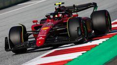 Carlos Sainz of Ferrari during the qualifying for the Formula 1 Austrian Grand Prix at Red Bull Ring in Spielberg, Austria on July 8, 2022. (Photo by Jakub Porzycki/NurPhoto via Getty Images)