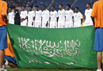 Así se autoproclaman los habitantes país de la península Arábiga. La selección de fútbol de Arabia Saudita está a cargo de la Federación de Fútbol de Arabia Saudita, perteneciente a la AFC.