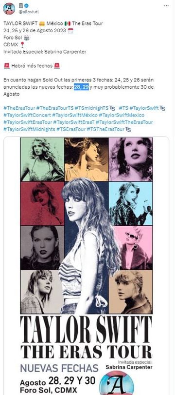 Taylor Swift en México 2023: ¿Se agregarán nuevas fechas para los conciertos?
