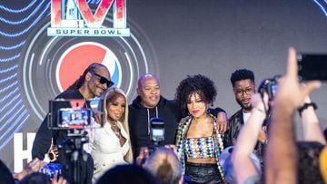 Dr. Dre is leading the way at halftime of Super Bowl LVI, accompanied by his prot&eacute;g&eacute;s Snoop Dogg, Mary J. Blige, Eminem, Kendrick Lamar. Where to watch here