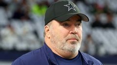 ARLINGTON, TEXAS - JANUARY 14: Head coach Mike McCarthy of the Dallas Cowboys watches action prior to the NFC Wild Card Playoff game against the Green Bay Packers at AT&T Stadium on January 14, 2024 in Arlington, Texas.   Richard Rodriguez/Getty Images/AFP (Photo by Richard Rodriguez / GETTY IMAGES NORTH AMERICA / Getty Images via AFP)