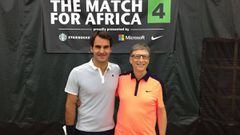 Federer encuentra apoyo en Bill Gates para duelo benéfico