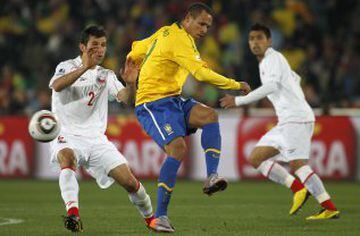 El goleador brasileño marcó cinco tantos en sólo cuatro partidos ante Chile.