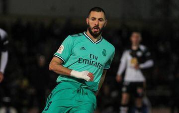 Benzema in action against Unionistas.