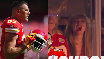 Chiefs star hosts restaurant party with pop singer and teammates after big win over Bears.