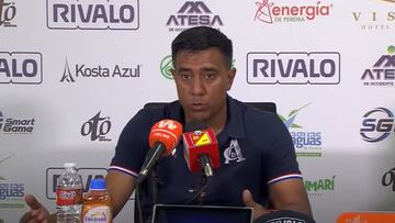 El DT de América habló tras la derrota con Deportivo Pereira.