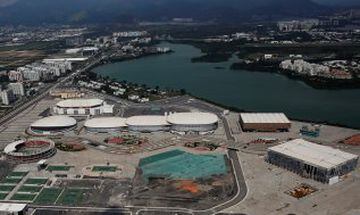 Vista aérea del Parque Olímpico de Río de Janeiro.