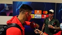 De Paul es regañado por Suarez en plena entrevista