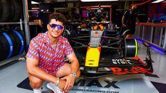 Patrick Mahomes aprovechó el GP de Miami para compartir momentos con Sergio ‘Checo’ Pérez