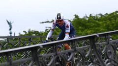 Yves Lampaert, en la contrarreloj del Tour en Copenhague.