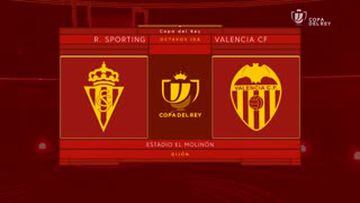 Resumen y goles del Sporting vs. Valencia de Copa del Rey