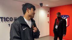 La sincera confesión de Take Kubo a Kang-In en el túnel del Wanda Metropolitano