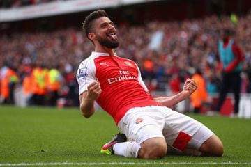 Giroud grabbed a hat-trick as Arsenal claimed second spot.