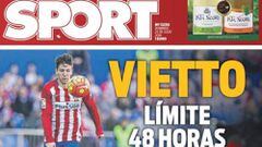 La prensa de Barcelona ya le hace un sitio a Vietto