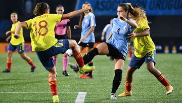 El duelo entre Colombia y Uruguay en el Sudamericano Femenino Sub 20