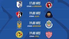 Fechas y horarios de la Jornada 10 del Clausura 2017 de la Liga MX