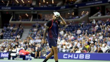 El tenista australiano Nick Kyrgios, durante su partido ante Karen Khachanov en cuartos de final del US Open 2022.