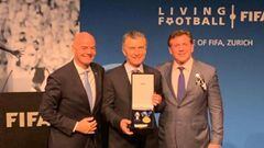 La FIFA premia al presidente de Argentina Mauricio Macri