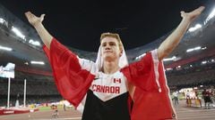 The Canadian was world champion in 2015, 10th in the Rio Games and his personal best of 6.00 m is still Canada’s national record.