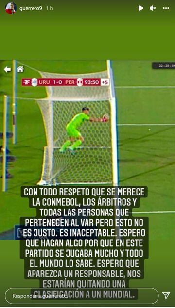 El mensaje de Paolo Guerrero hacia la CONMEBOL tras el gol fantasma.